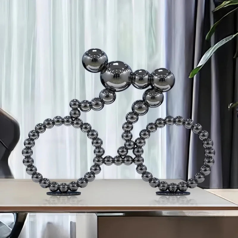 ArtZ® Stainless Steel Bubble Bike Sculpture