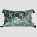 Royal Charger Velvet Chinoiserie Horse Throw Pillow