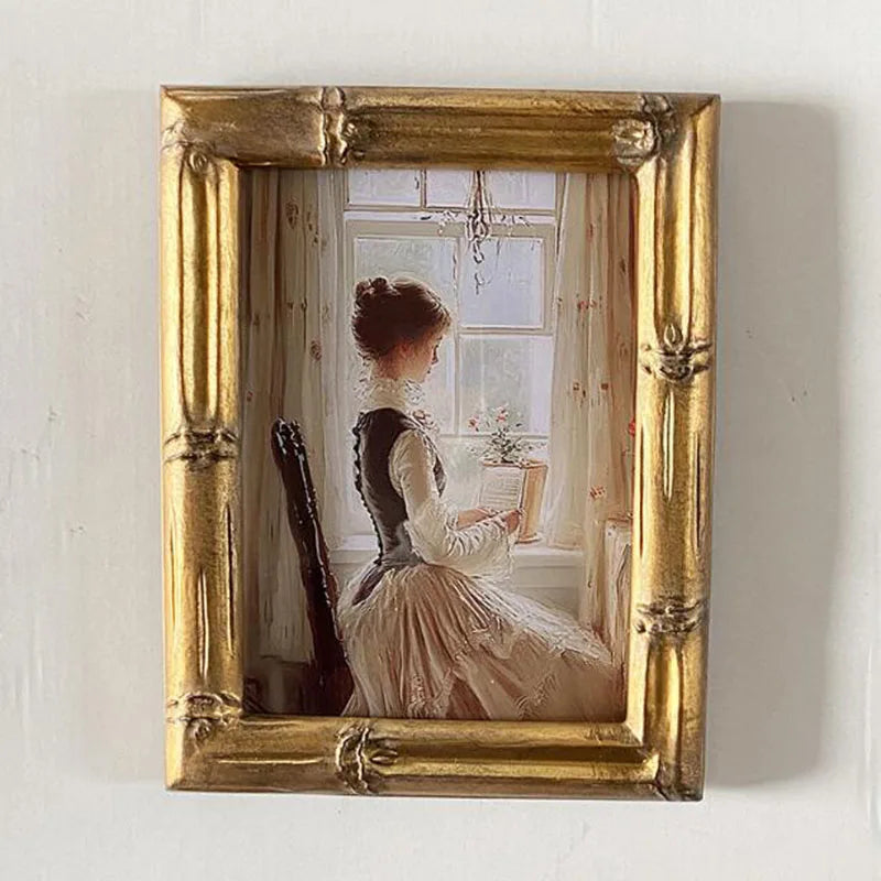 Floral Relief Resin Photo Frame
