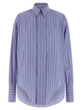 Maison Margiela Striped Cotton Shirt — lavender