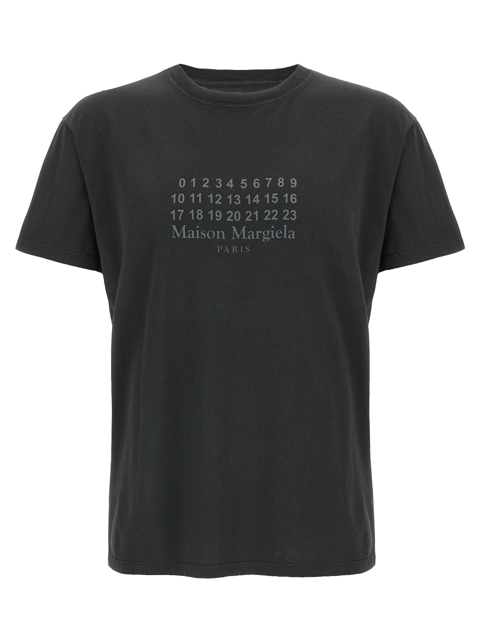 Maison Margiela Numeric Signature Print T-Shirt — Black