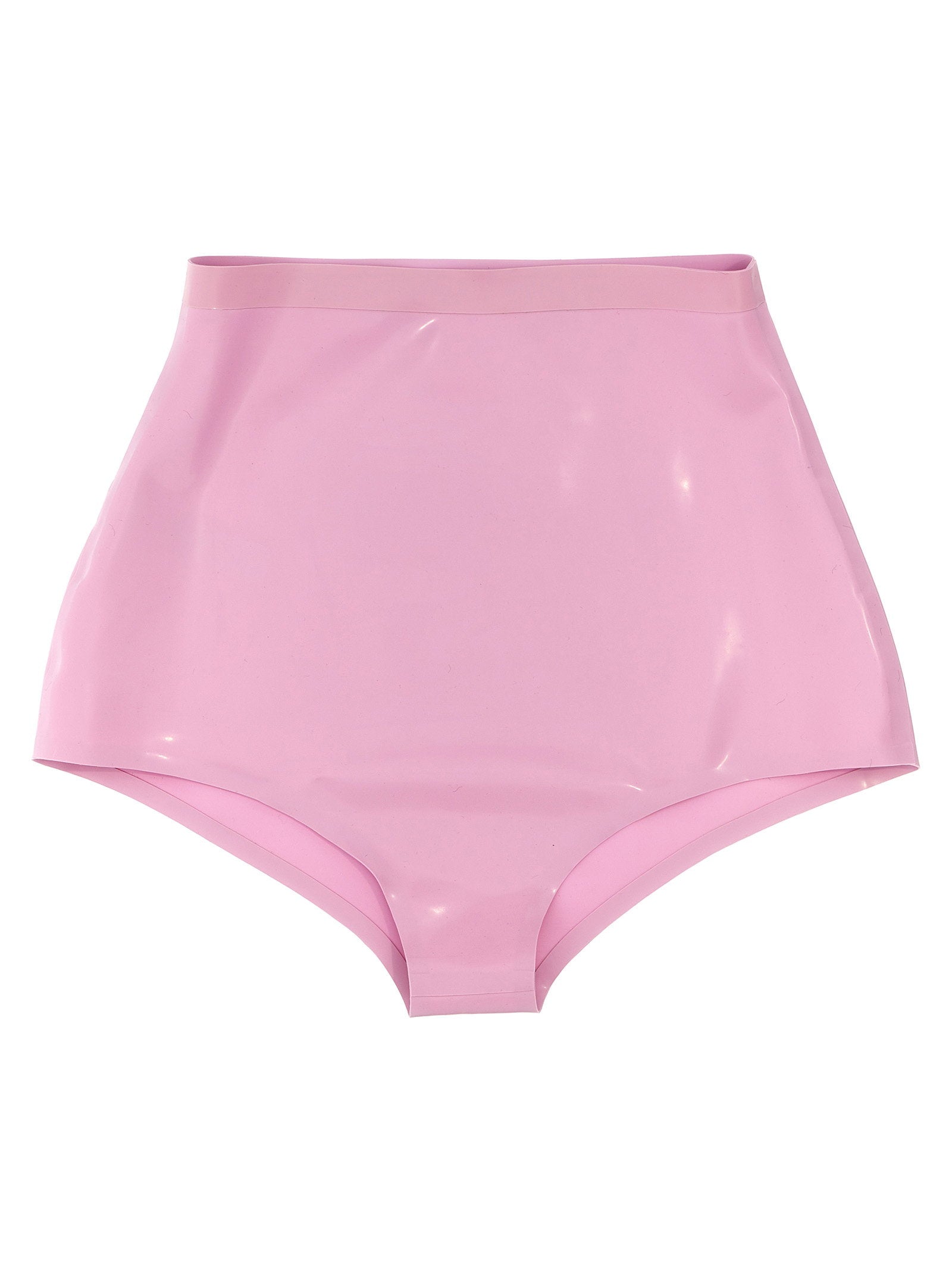 Maison Margiela Latex High-Waist Briefs — Pink