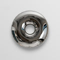 ArtZ® Stainless Steel Doughnut Wall Pendant - Silver / 23.6 inch Diameter (60cm)