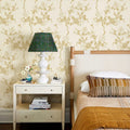 Retro Yellow Floral Wallpaper