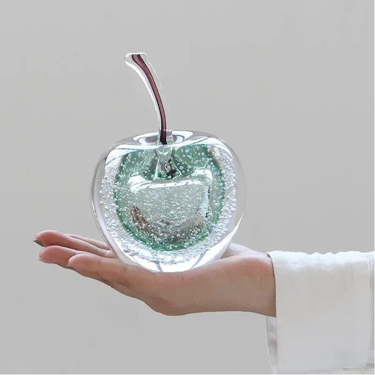 ArtZ® Aurora Glass Fruit Sculpture - Apple