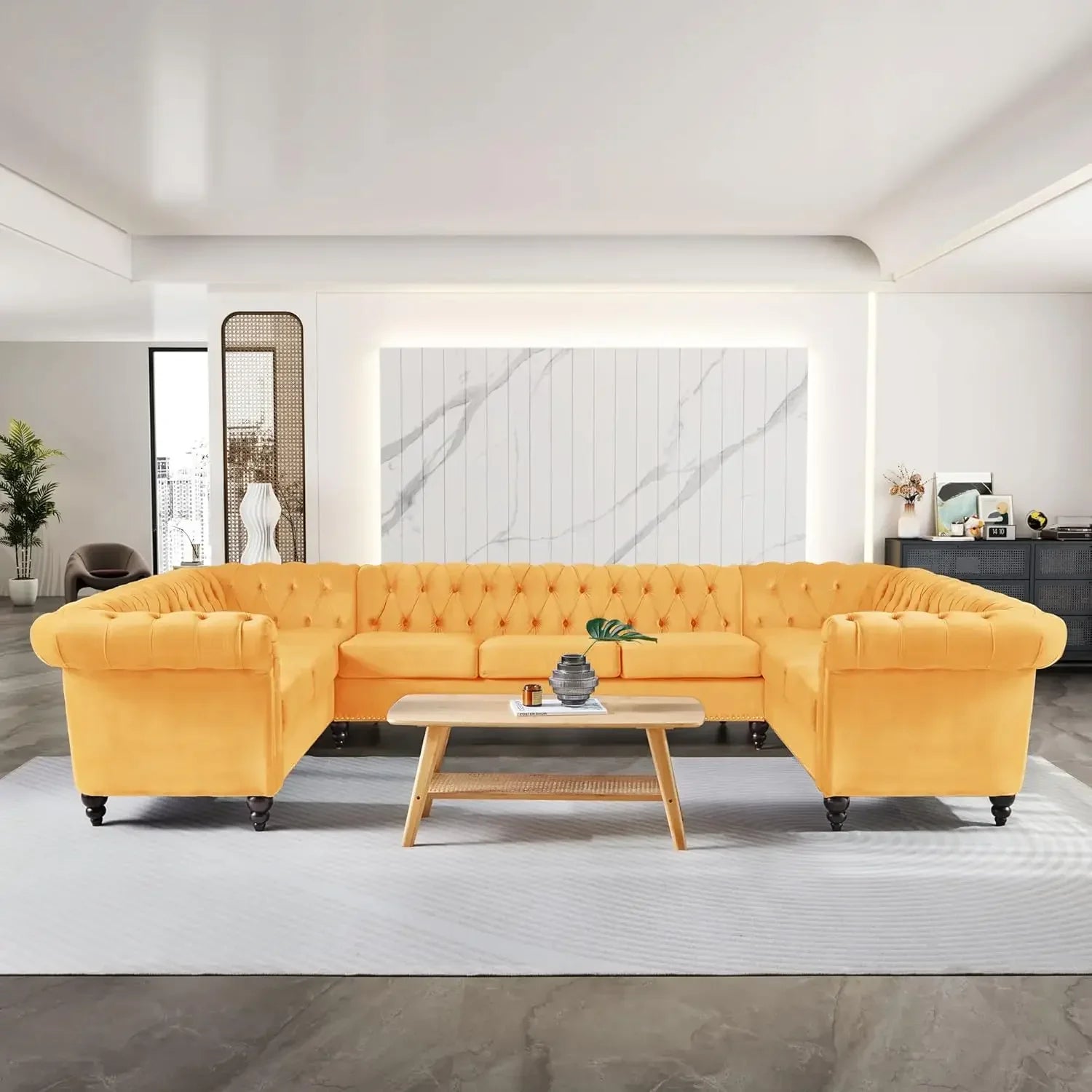 ArtZ® Luxe Sofa - Mango Velvet