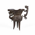 Warring States Dragon-Head Bronze Wine Cup — Antique Reproduction