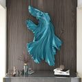 ArtZ® Very Fishy 3D Nordic Wall Sculpture - Blue Vertical