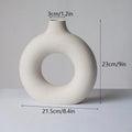 ArtZ® Hollow Ceramic Vase - White Large