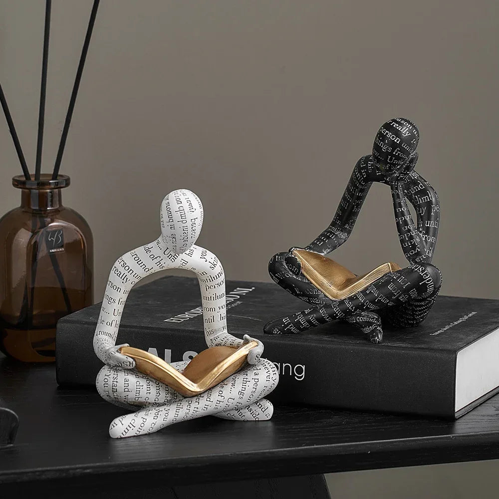 ArtZ® Amused Nordic Reading Sculpture