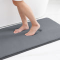 ArtZ® Memory Foam Anti-Slip Bath Mat - Gray / 24 by 47 inch (61 x 119 cm)