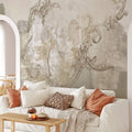 Vintage Storks Heron Mural