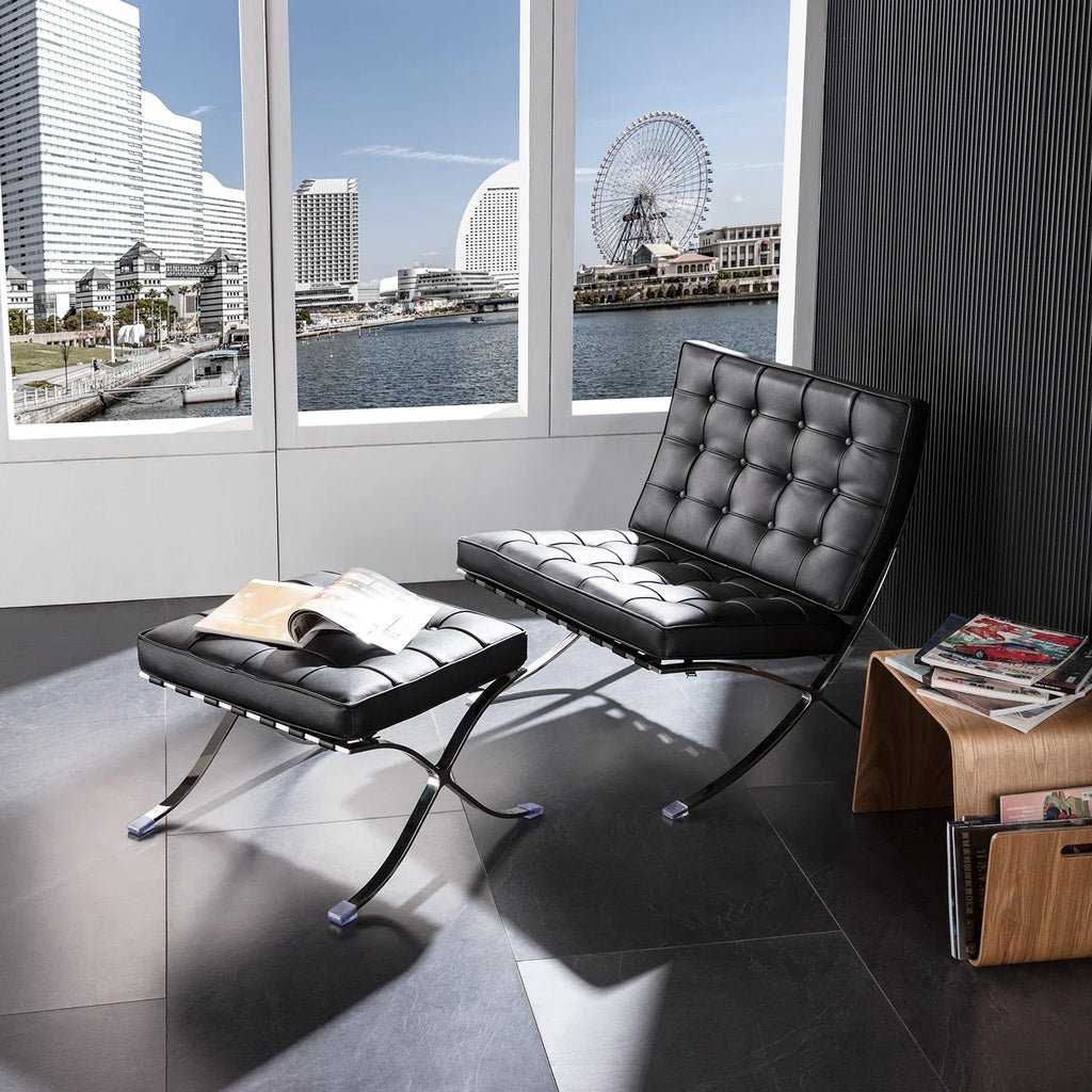 ArtZ® Nordic Chair And Ottoman Set