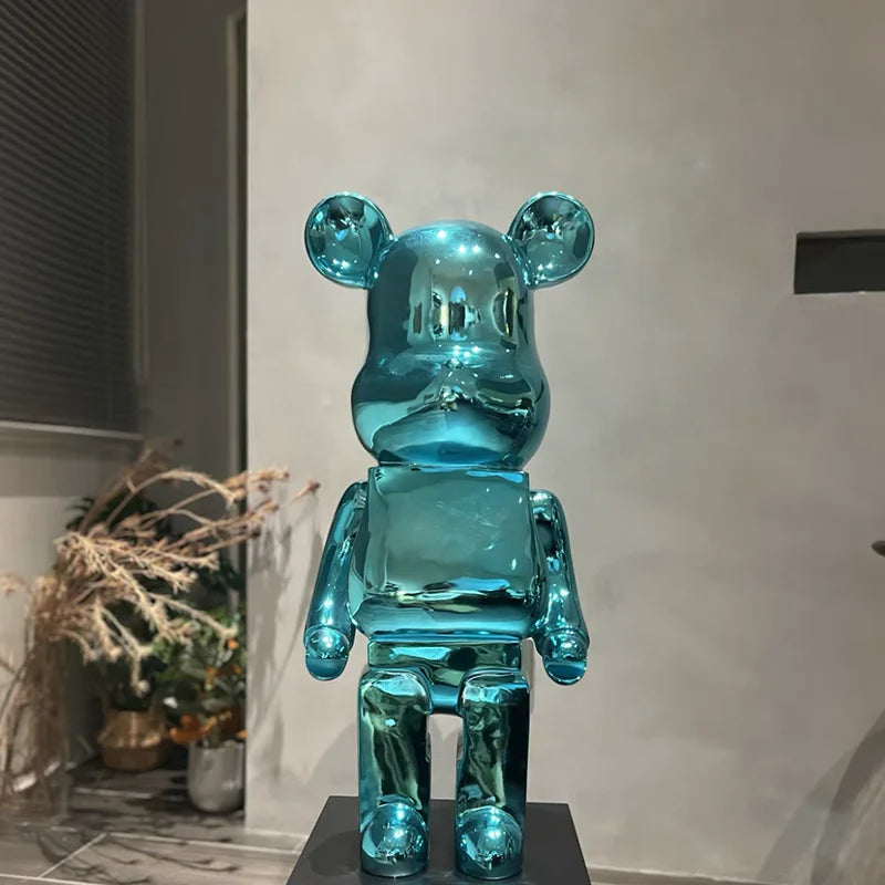 ArtZ® Large Bear Sculptures - Green / Height 31.5 inch (80 cm)