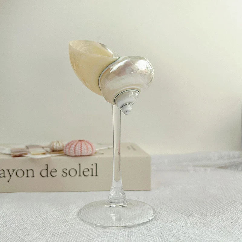 ArtZ® Love The Ocean Cocktail Glass - Transparent Stem