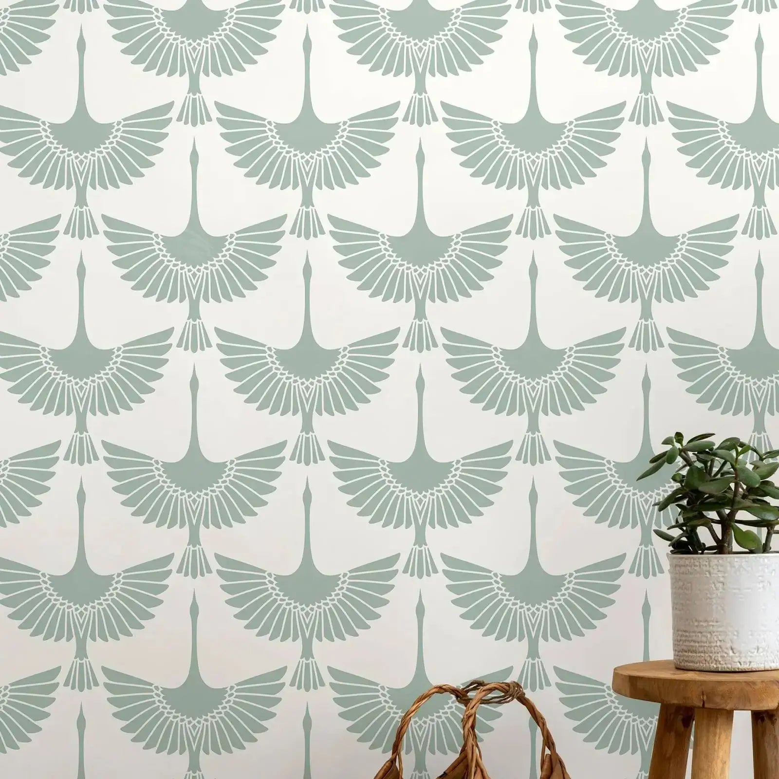 Mint Swan Wallpaper