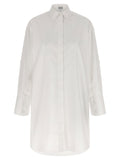 Loewe Cotton Poplin Chemisier Dress — White