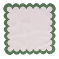 Green Scallop Square Placemat Set of 4