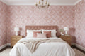 Vintage Pink Floral Wallpaper