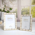 Shell Inlaid Metal Picture Frame