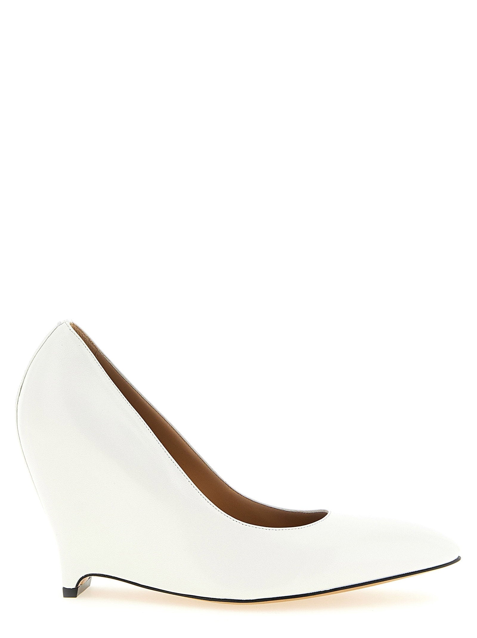 Maison Margiela Heel-Less Leather Heel — White