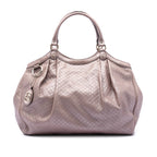 Large Metallic Microguccissima Sukey Tote