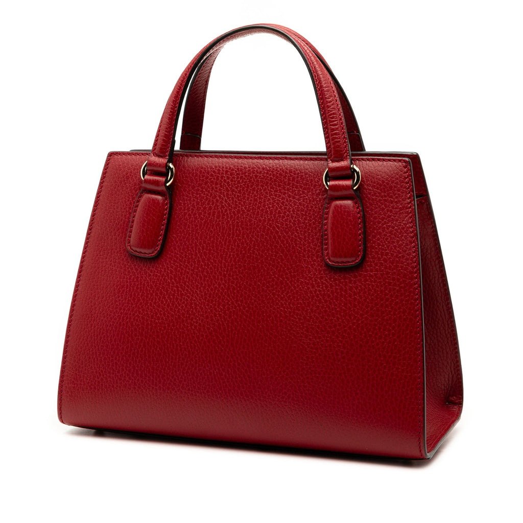 Medium Dollar Calf Soho Top Handle Convertible Tote