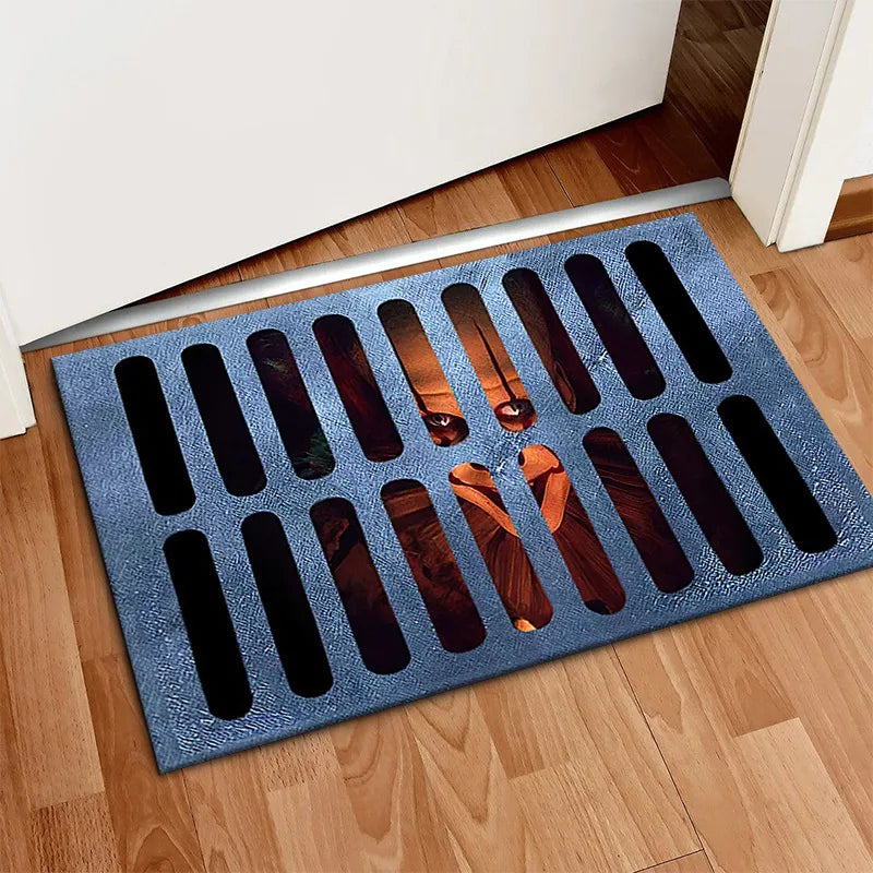 ArtZ® Very Scary Halloween Doormat - Scary Clown / 19.7 inch by 31.5 inch (50x80 cm)