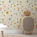 Cute City Map Kids Wallpaper