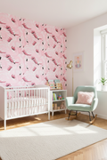 Pink Flamingo Kids Wallpaper