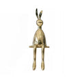 ArtZ® Shiny Hops Stainless Steel Sculpture - Gold Large: Height: 18.9 inch (48 cm)