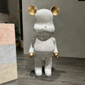 ArtZ® Large Bear Sculptures - White / Height 19.7 inch (50 cm)