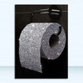 ArtZ® Yes Toilet Paintings Are A Thing - Toilet Paper Bling / 24 inch by 36 inch (60x90cm)