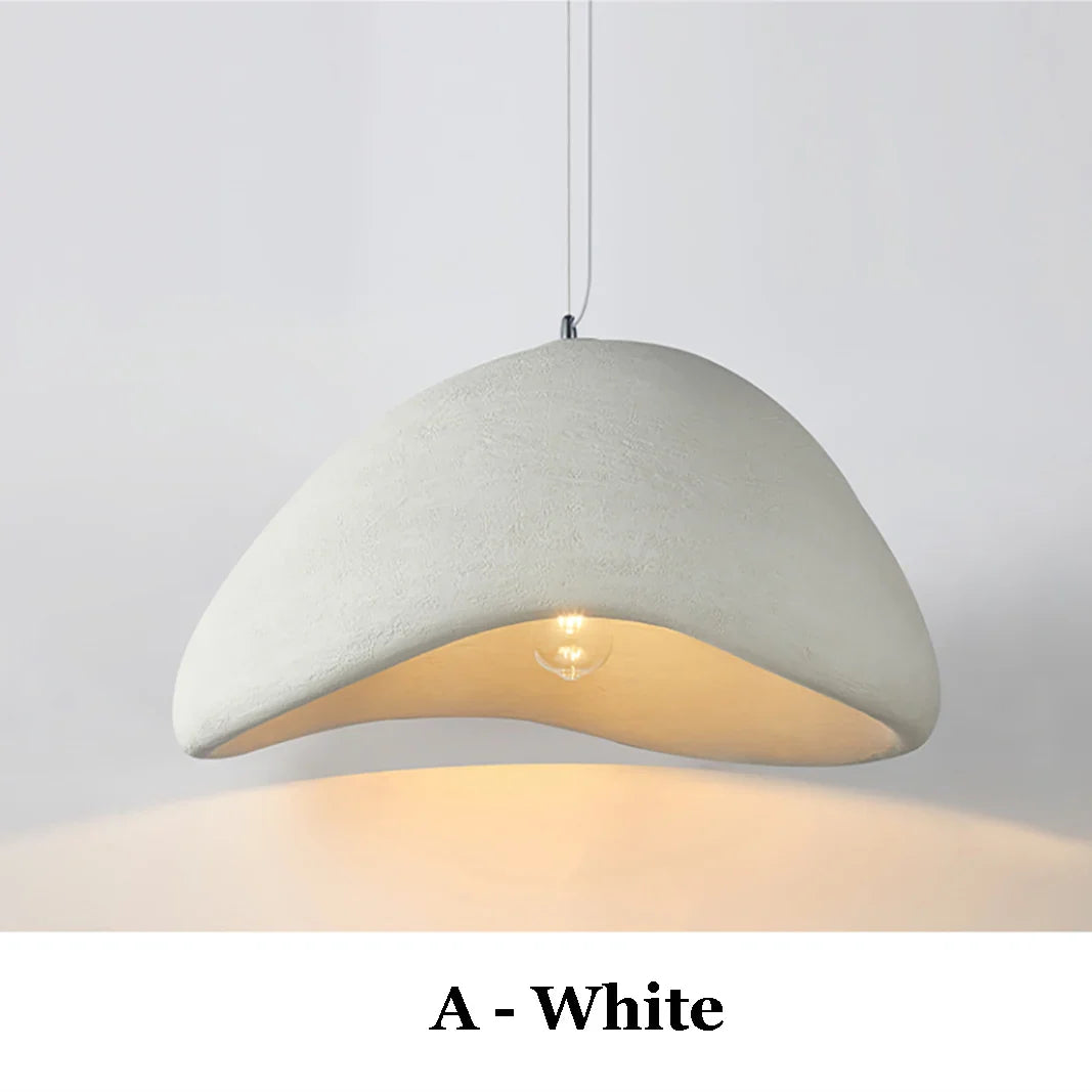 ArtZ® Wabi Sabi Pendant Light - A - White / Diameter 15.7 inch; Height 9.1 inch (40x23 cm)