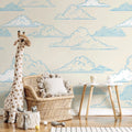 Cute Clouds Nursery Wallpaper