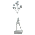 ArtZ® Up & Away Sculpture - White Balloons; White Girl