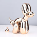 ArtZ® Balloon Dog Doing Business Sculpture - Electroplated Pink