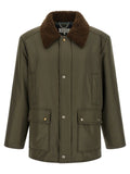 Maison Margiela Shearling Collar Parka Jacket — Olive