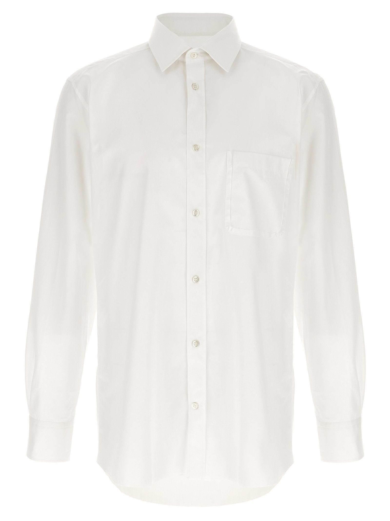 Maison Margiela Cotton Poplin Shirt — White