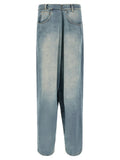 Maison Margiela Deconstructed Denim Jeans — Light Blue