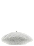 Maison Margiela Wool Four-Stitch Beret — Gray