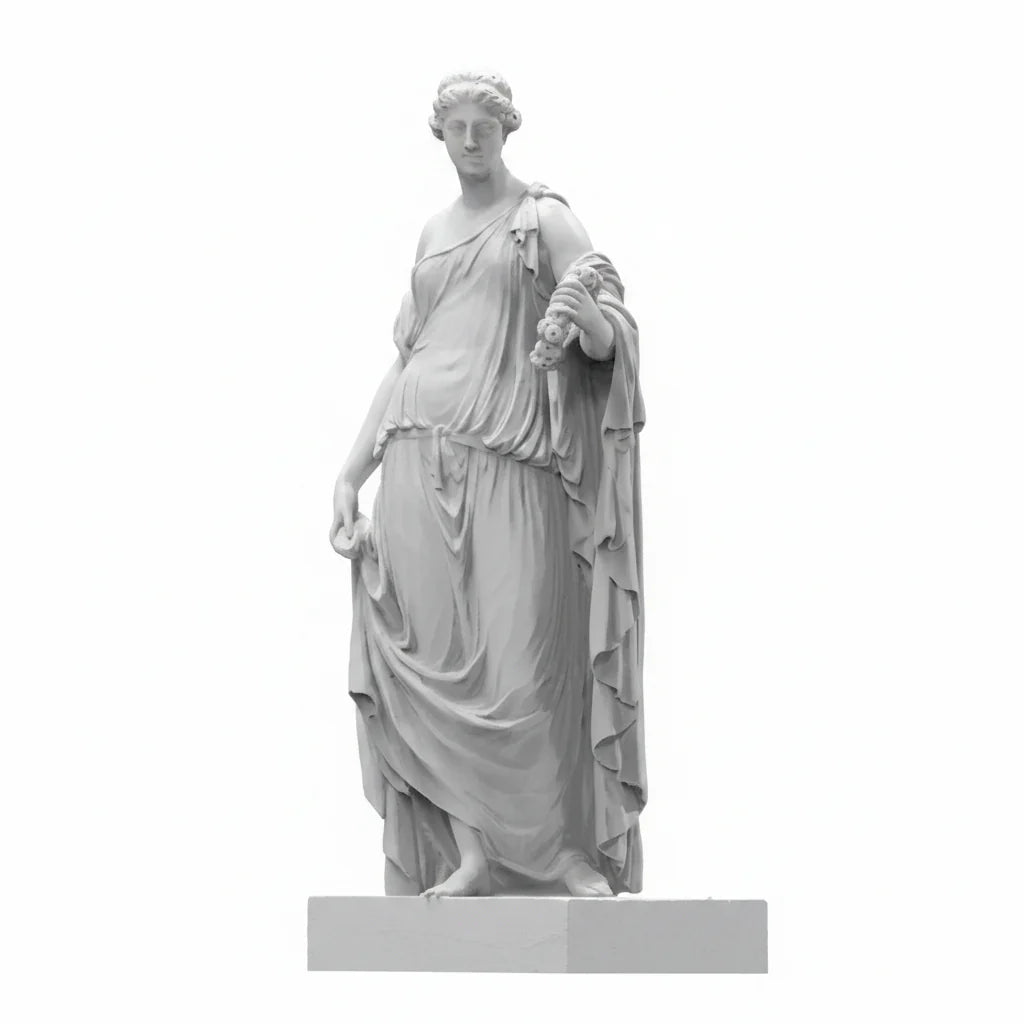 Goddess Flora Hand-Painted Resin Sculpture