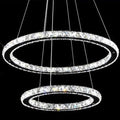 ArtZ® Eternity K9 Crystal Chandelier - 2 Rings - 16 inch; 23 inch (40cm; 60cm)