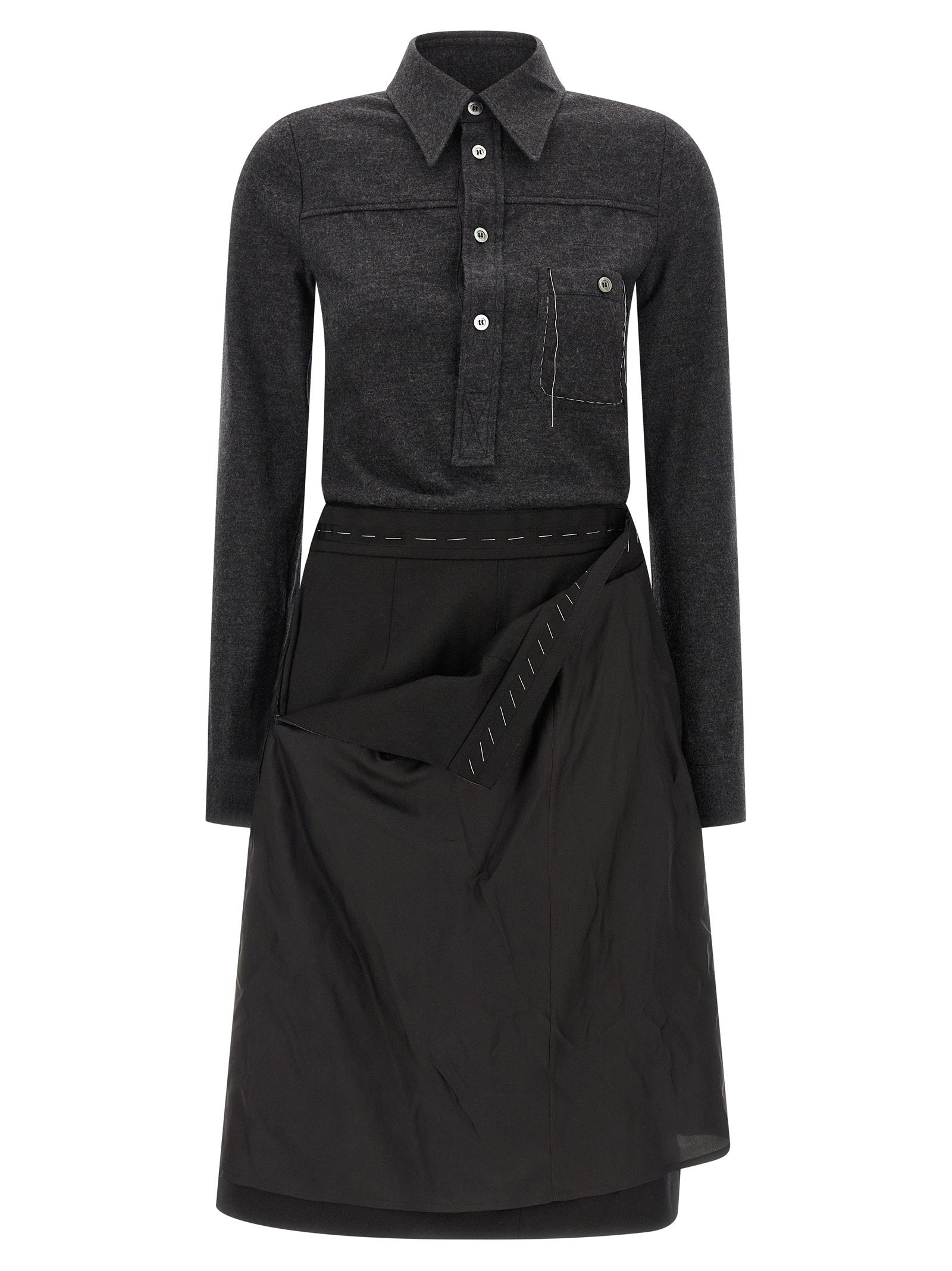 Maison Margiela Shirt Dress — Black
