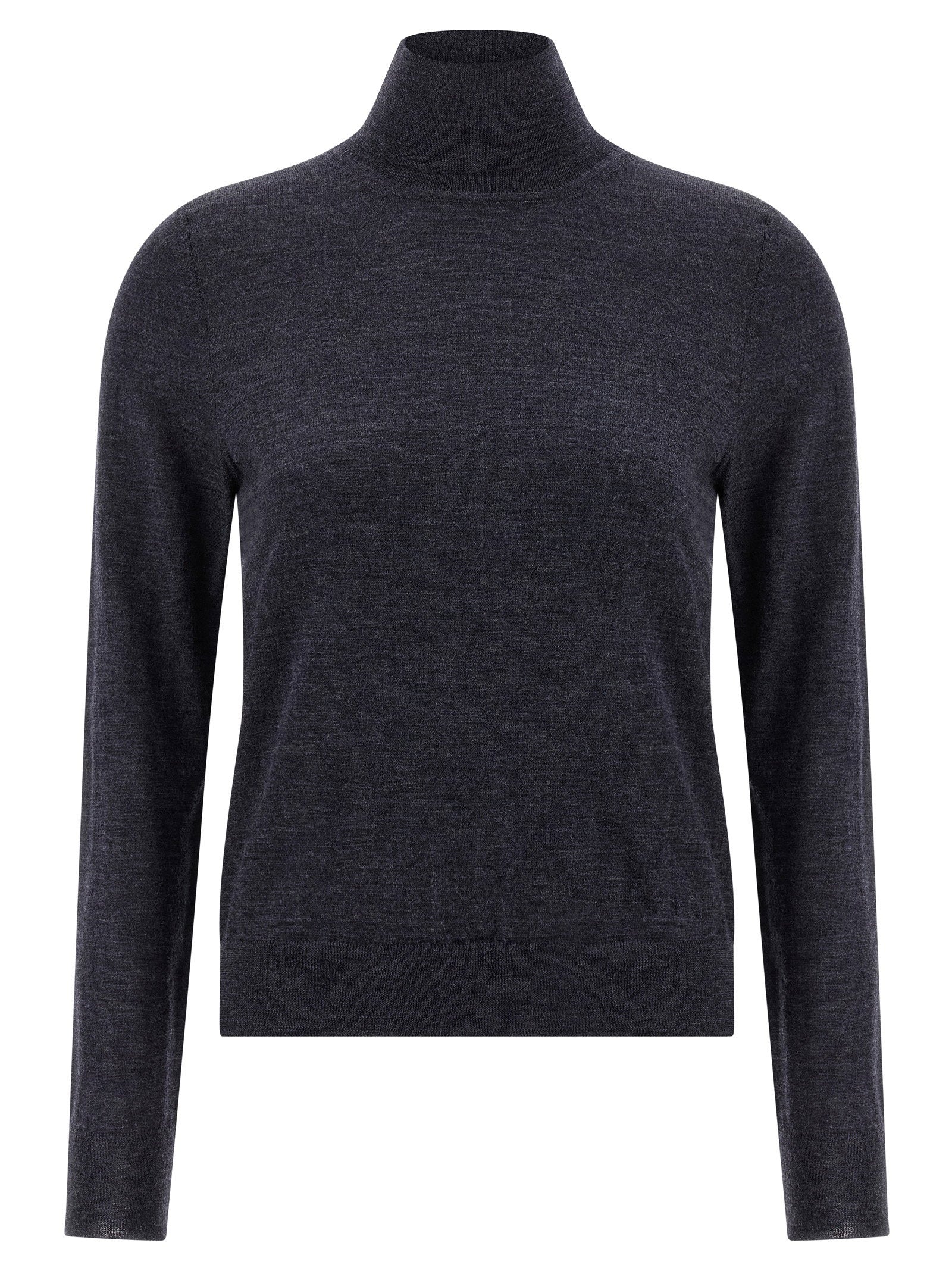 Maison Margiela Wool Turtleneck Sweater — Charcoal