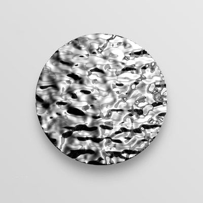 ArtZ® Stainless Steel Wall Pendant - Silver / 23.6 inch Diameter (60cm)