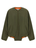 Mm6 Maison Margiela Sculptural Hem Technical Jacket — Olive Green