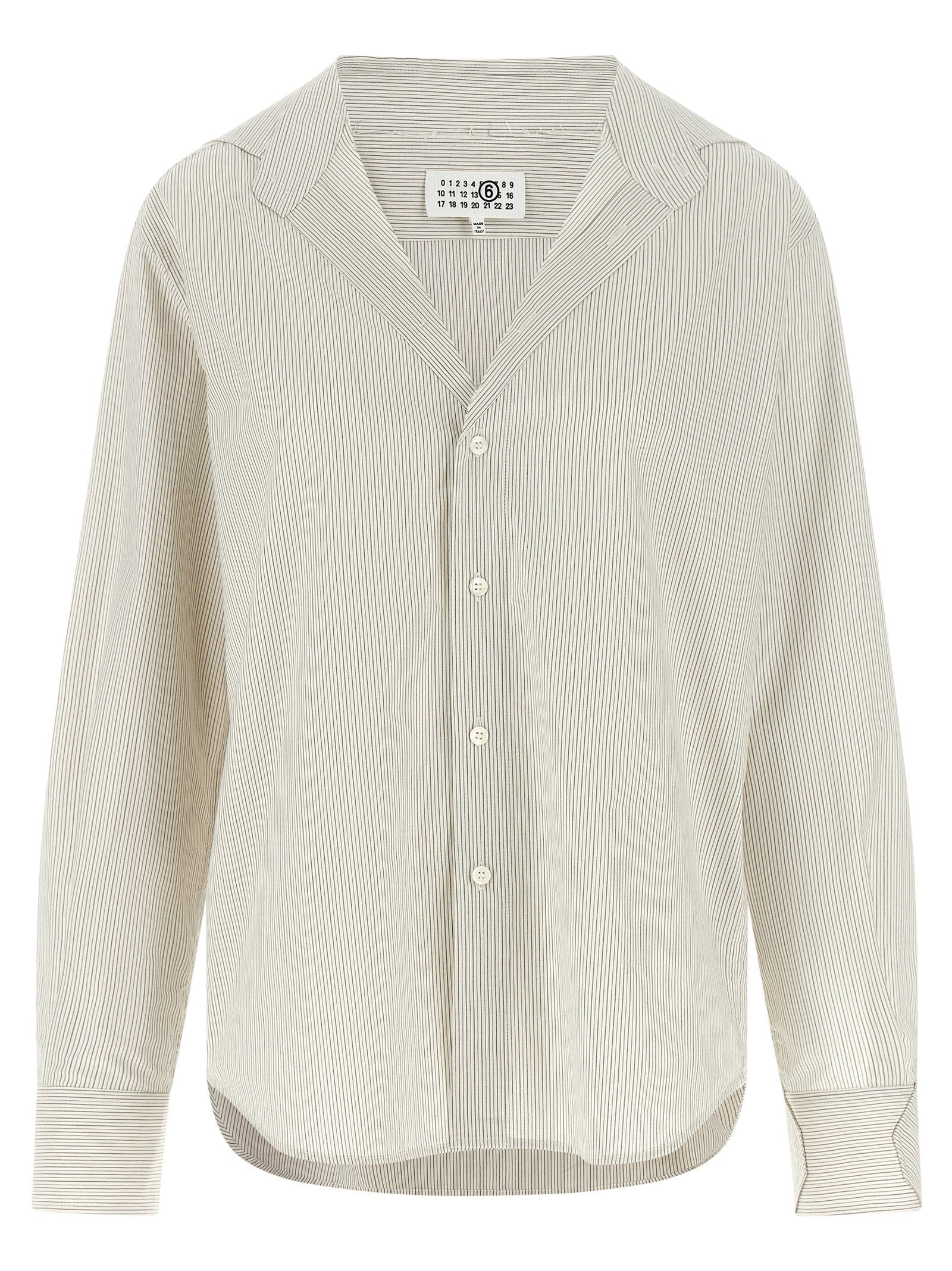 Mm6 Maison Margiela Trompe L'oeil Collar Shirt — White
