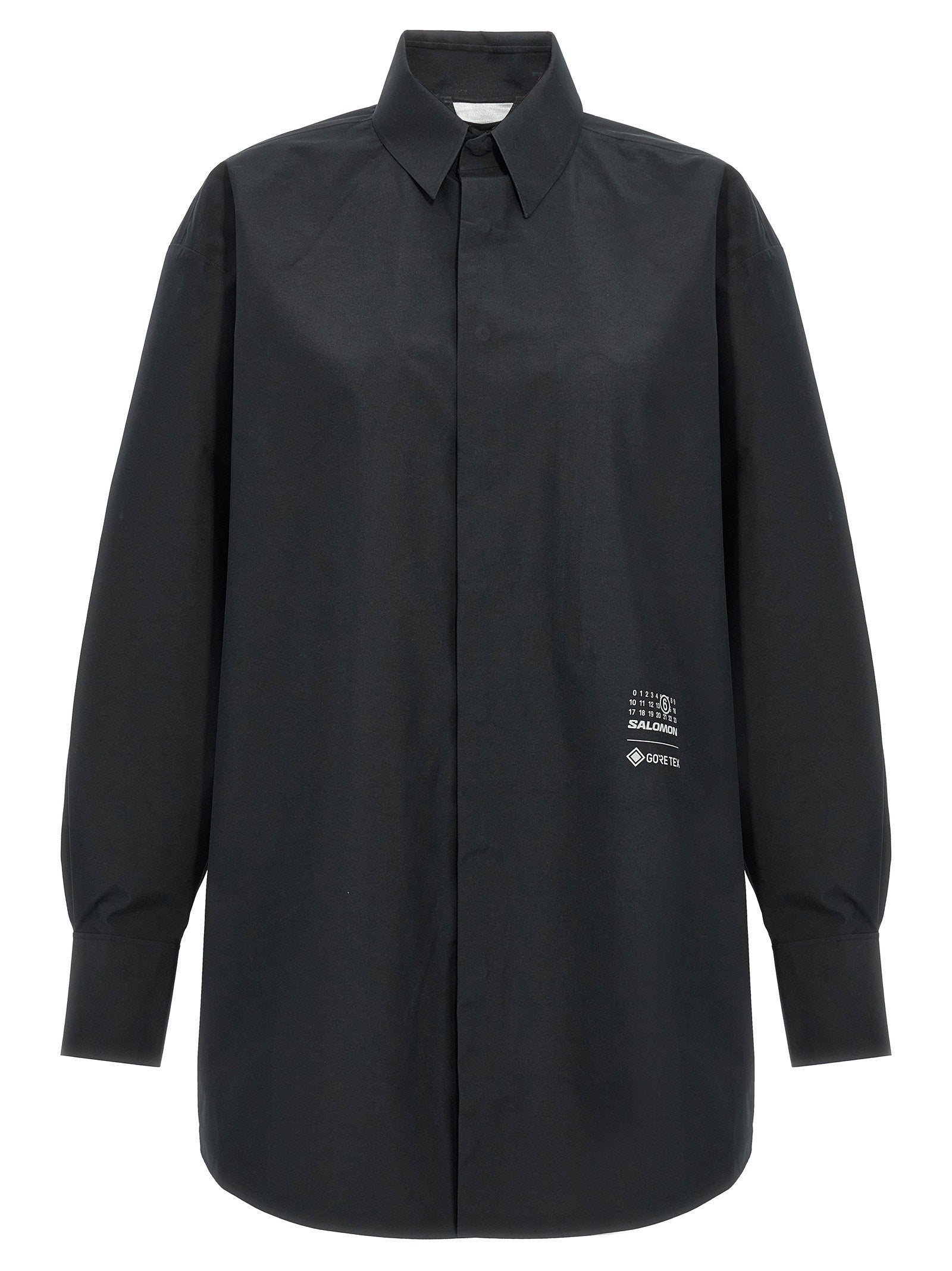 Mm6 Maison Margiela Gore-Tex Water-Repellent Shirt — Black