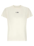 Mm6 Maison Margiela Logo-Patch Cotton T-shirt — white